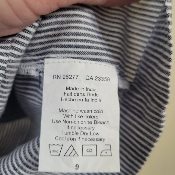 Vans Railroad Striped A-Line Mini Skirt Size Juniors 9 - Picture 8 of 11